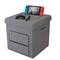 Simplify Gray 2 Drawer Collapsible Storage Ottoman